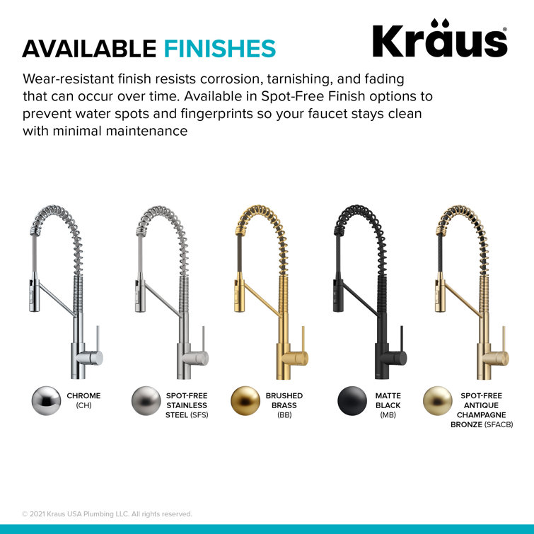 Stainless Steel Commercial Pull-Down Kitchen Faucet with Spray