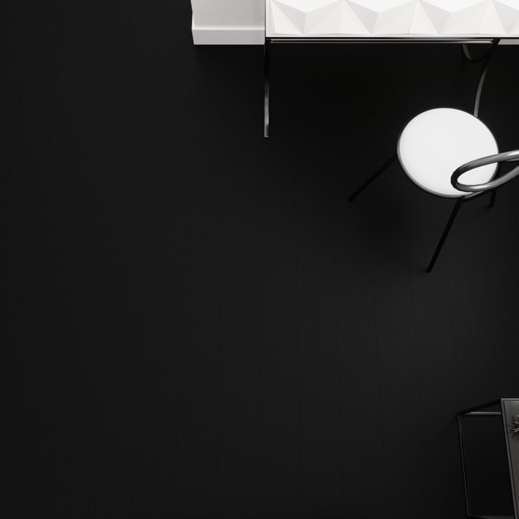 Piano Black Wide Plank Waterproof Luxury Vinyl Flooring