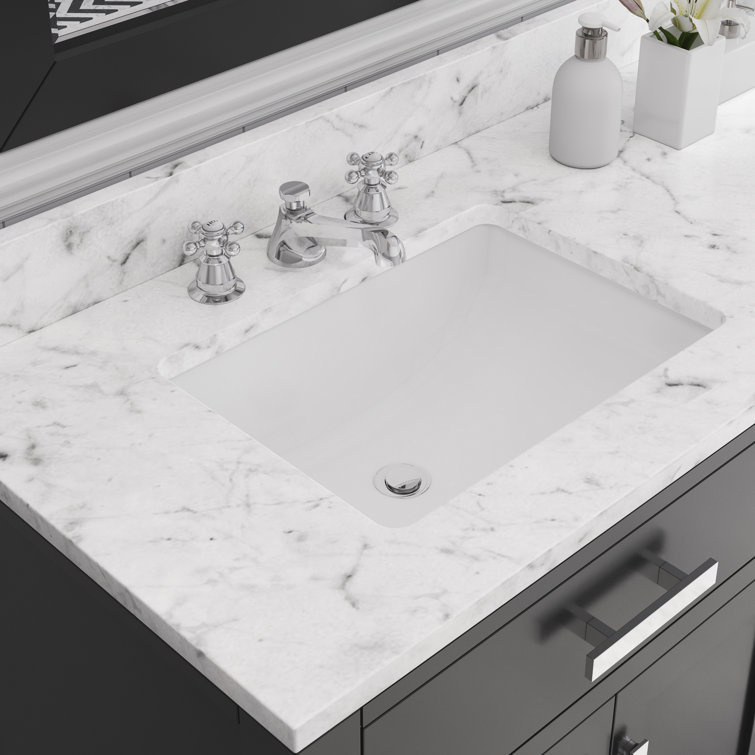 Madison 72" Espresso Double Sink Vanity with Carrara Marble Top