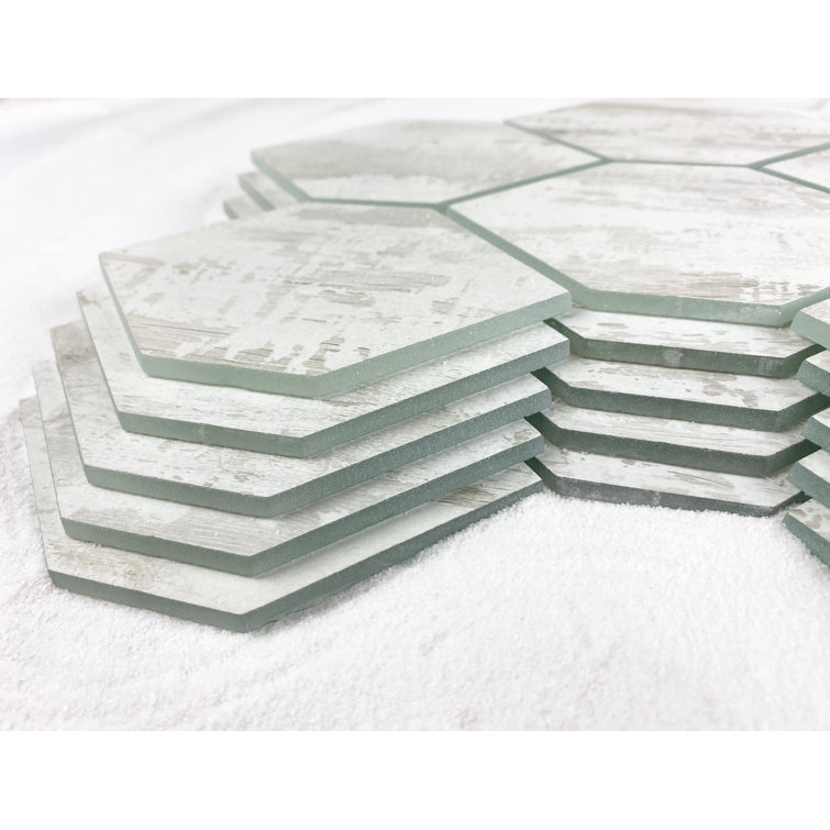 Tuscan Design 4" x 5" Glass Honeycomb Mosaic Wall Tile