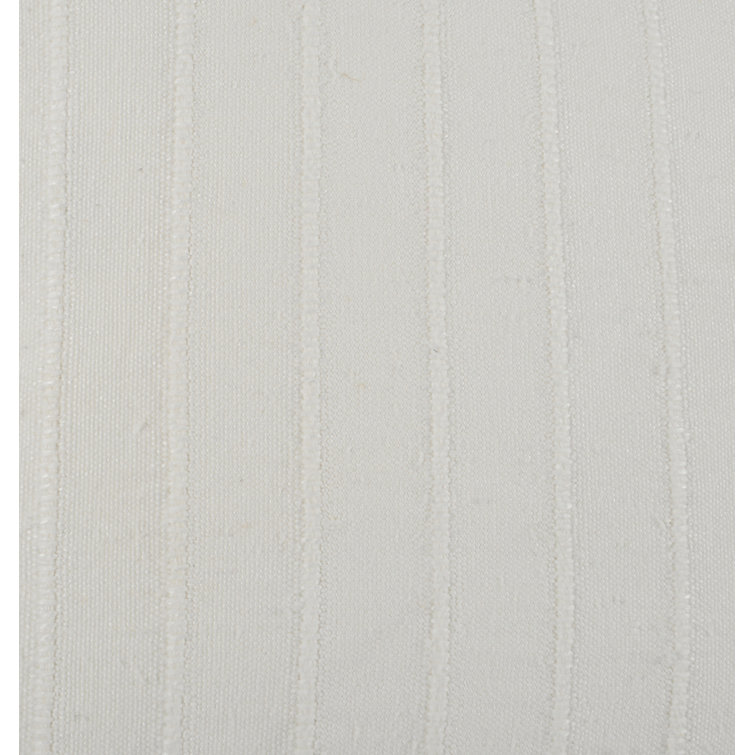 Hendri 22" White Cotton Square Throw Pillow