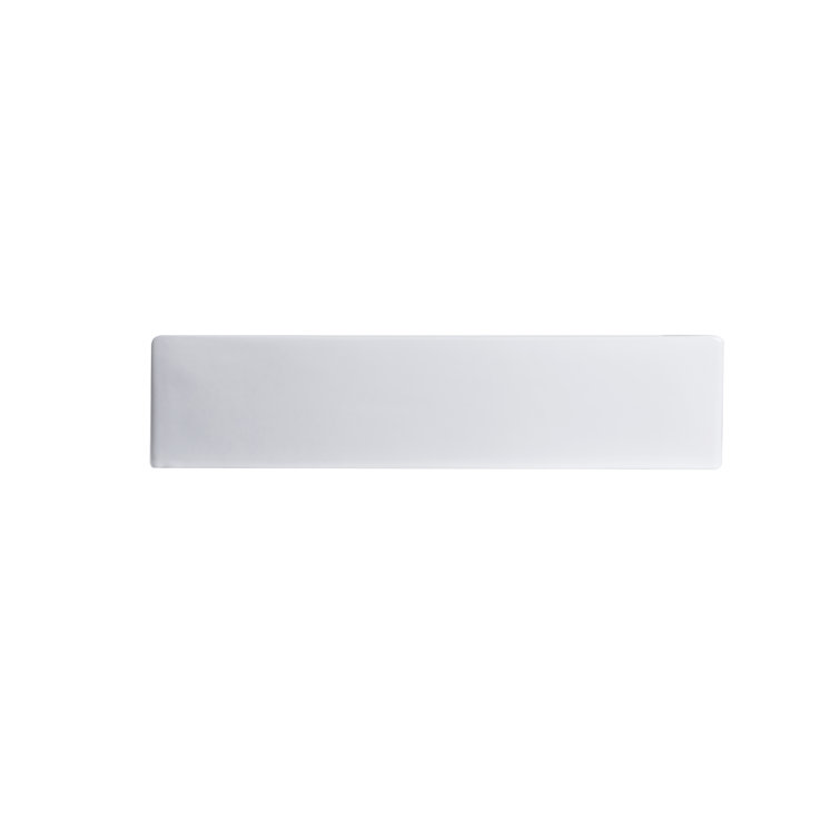 Altair 24'' White Ceramic Rectangular Bathroom Sink with Overflow