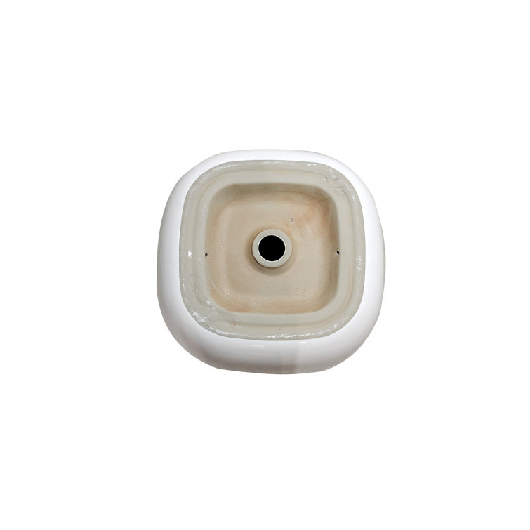 Altair 16.7'' White Ceramic Square Bathroom Sink