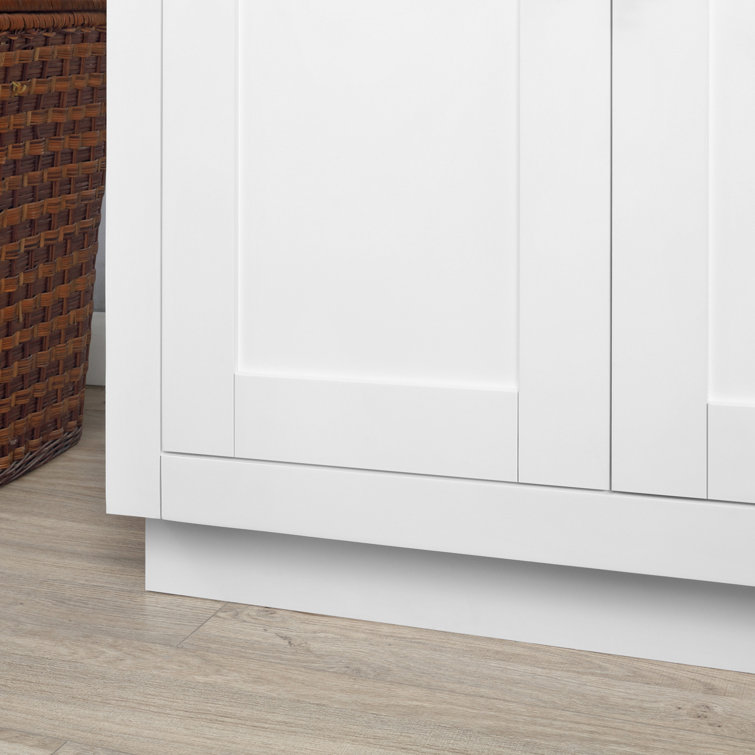 Bailey 60" Pure White Double Sink Freestanding Bathroom Vanity