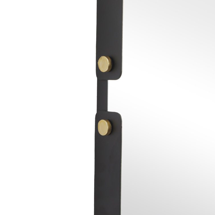 Rockdale Black Metal Rectangular Wall Mirror