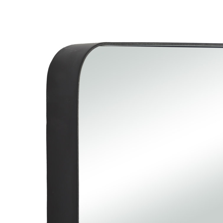Rockdale Black Metal Rectangular Wall Mirror