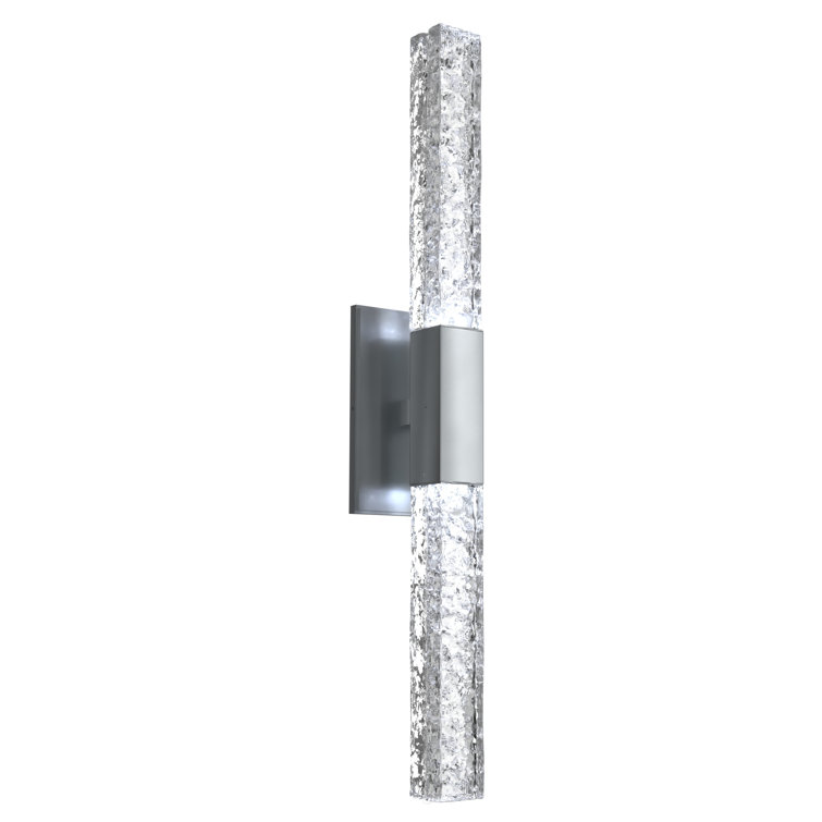 Axis Oversized Gilded Brass 26" LED Wall Sconce with Artisan Cast Glass
