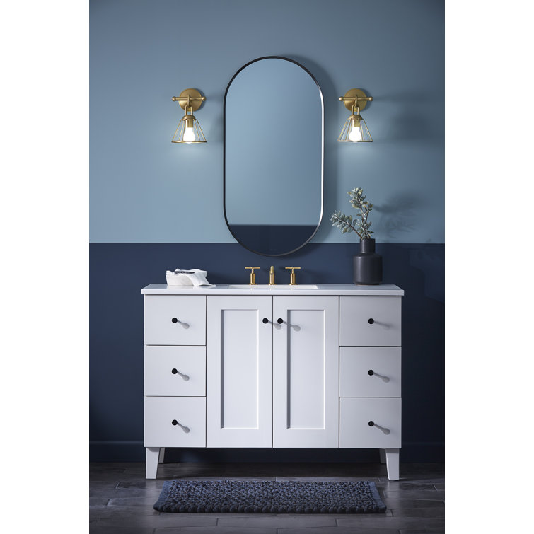 Brushed Brass 11-Inch Dimmable One-Light Sconce