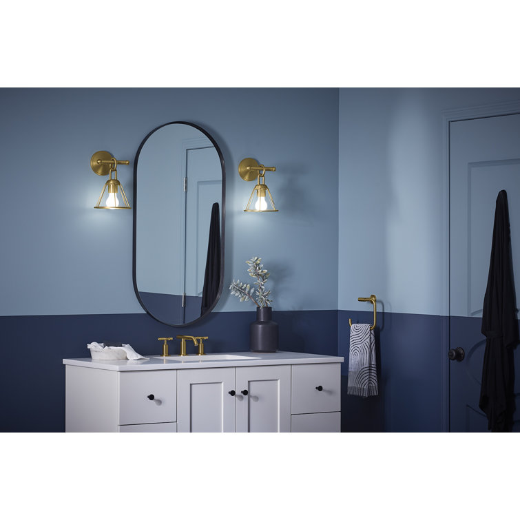 Brushed Brass 11-Inch Dimmable One-Light Sconce