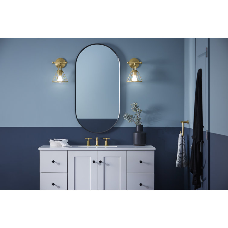 Brushed Brass 11-Inch Dimmable One-Light Sconce