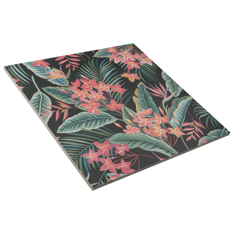 Imagine Botanical Paradise Large Matte Porcelain Tile