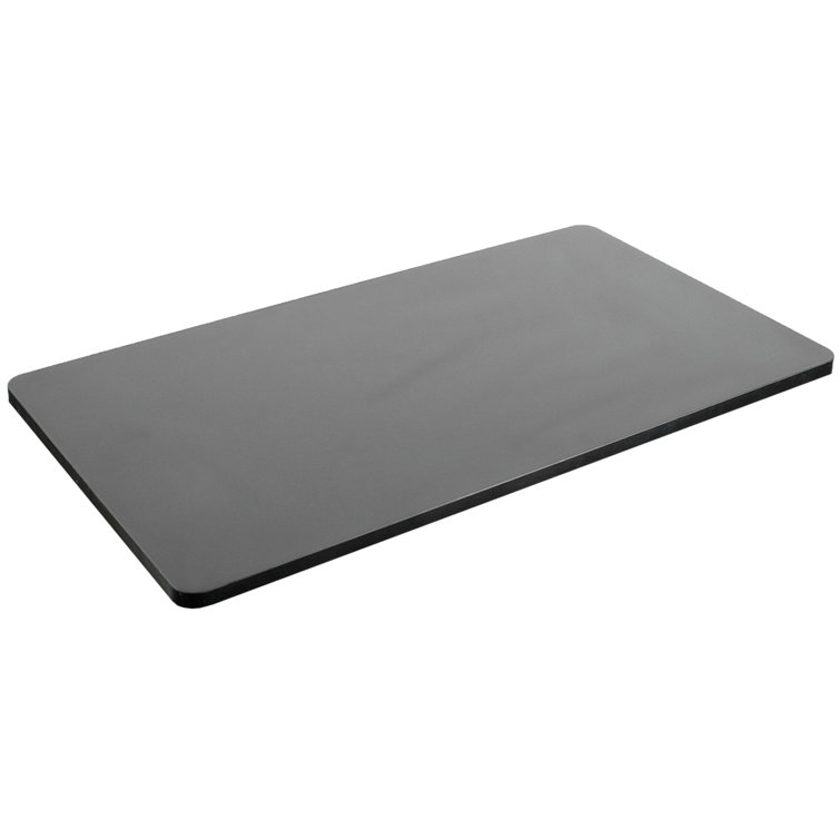 59-Inch Black Particle Board Sit-Stand Desk Top