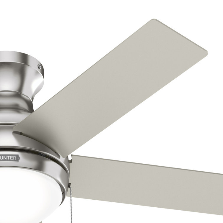 Aren 44" Brushed Nickel 5-Blade Ceiling Fan with LED Light