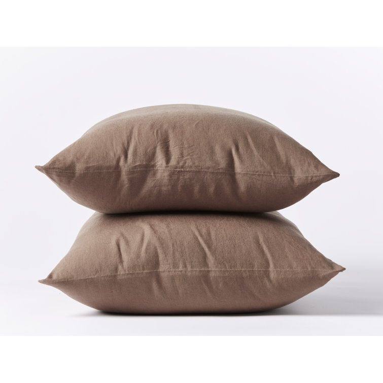 Harbor Blue Organic Linen Standard/Queen Pillowcase Set