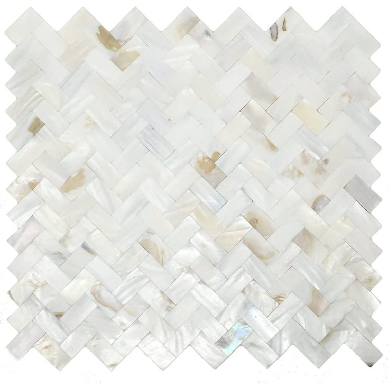 Mother of Pearl Oyster White Square Wall Tile