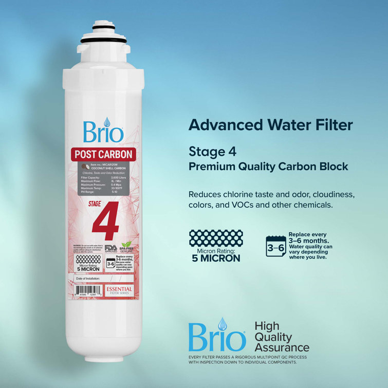 Brio Stage-4 Post Carbon Water Cooler Replacement Filter
