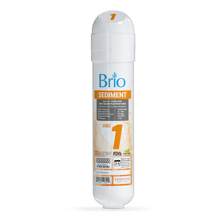 Brio White Polypropylene Sediment Replacement Water Filter