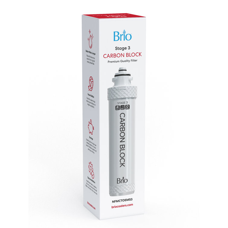 Brio Stage 3 Coconut Carbon Block Water Cooler Filter