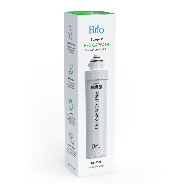 Brio White Carbon Replacement Water Filter Cartridge