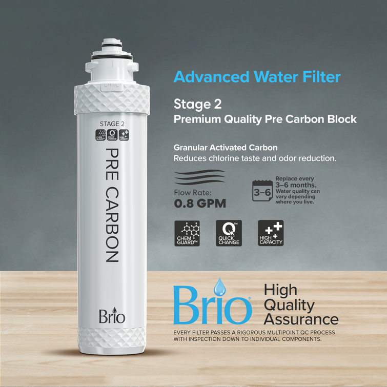 Brio White Carbon Replacement Water Filter Cartridge