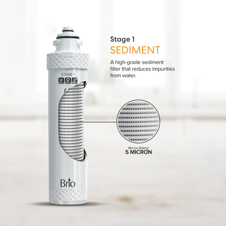 Brio Stage-1 White Polypropylene Sediment Replacement Water Filter