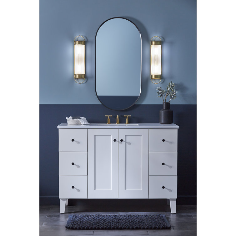 Terret Polished Chrome 21" Outdoor Bath Bar with Clear Glass
