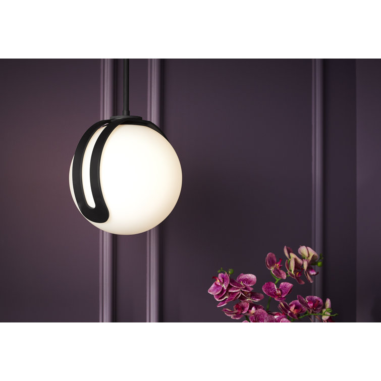 Kraga 10" Matte Black Contemporary Pendant Light