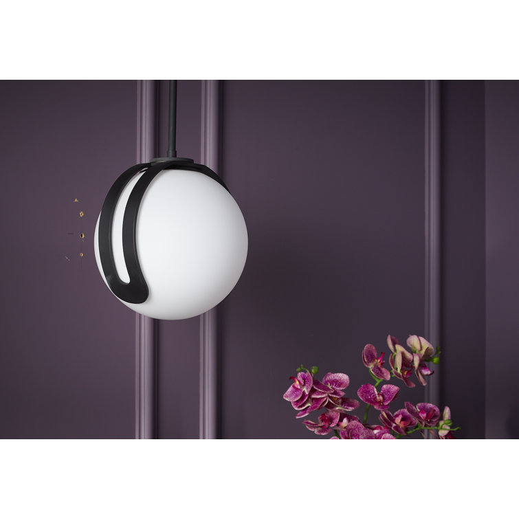 Kraga 10" Matte Black Contemporary Pendant Light