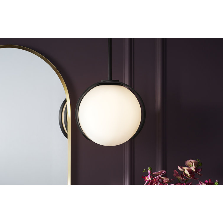 Kraga 10" Matte Black Contemporary Pendant Light