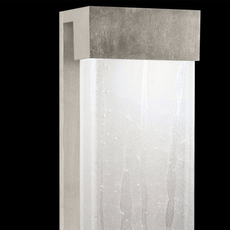 Crystal Bakehouse 30" Silver Leaf Modern Sconce