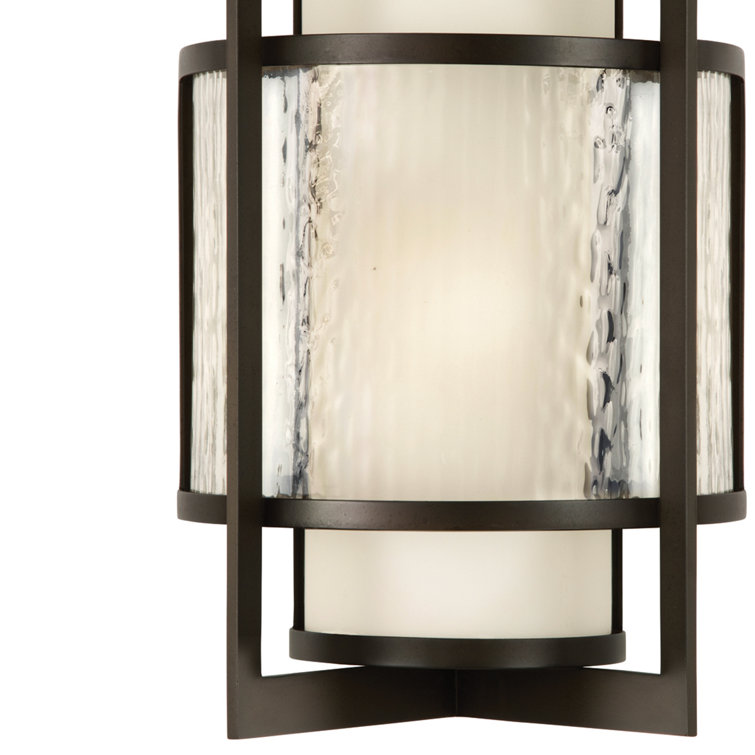 Bronze Dimmable Outdoor Wall Sconce with Frosted Glass