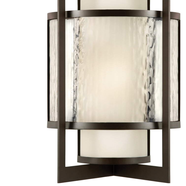 Singapore Moderne Bronze 19" Outdoor Wall Sconce
