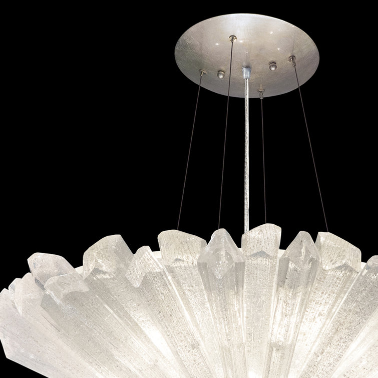 Diamantina 22" Silver Crystal Round Pendant Light