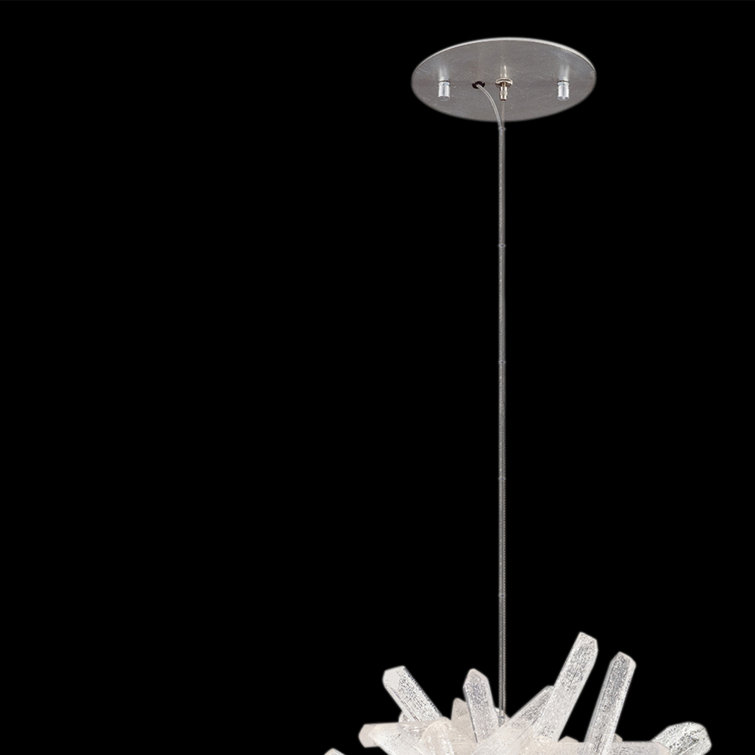 Diamantina Crystal Mini LED Drop Light with Silver Finish