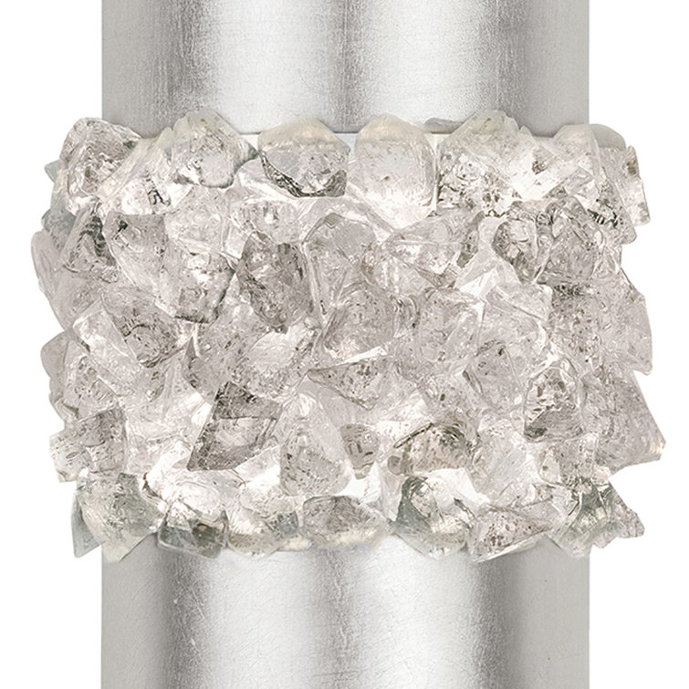 Champagne Gold Leaf Crystal Glass Dimmable Sconce