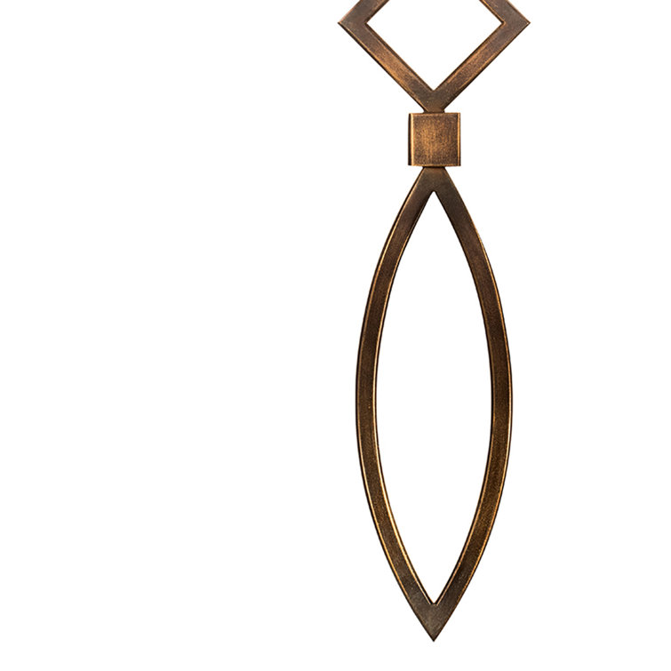 Cienfuegos Transitional Antique Bronze 1-Light Sconce with Greige Shade