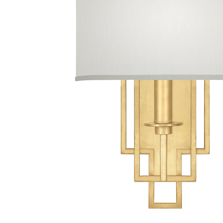 Cienfuegos Inspired Gold Leaf Dimmable Wall Sconce