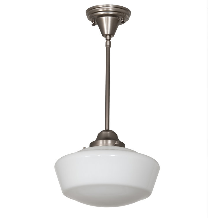 Mini Globe Brushed Nickel Indoor/Outdoor LED Pendant