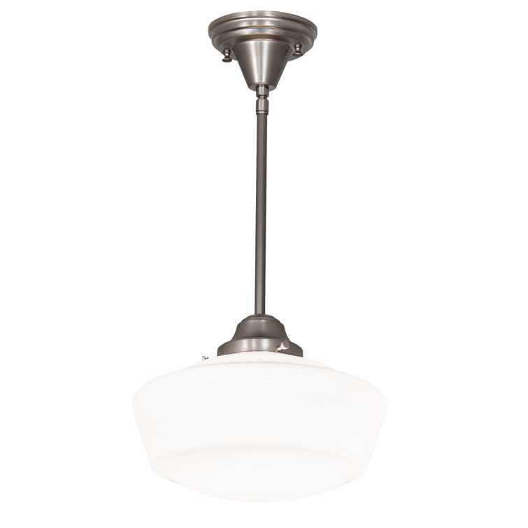Mini Globe Brushed Nickel Indoor/Outdoor LED Pendant