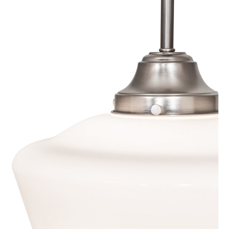 Mini Globe Brushed Nickel Indoor/Outdoor LED Pendant
