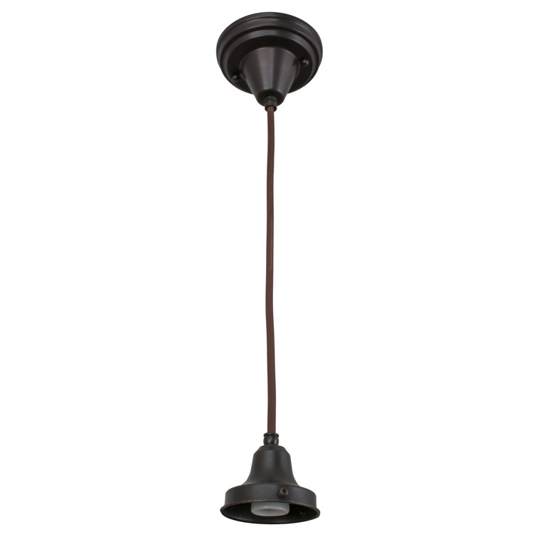 Chocolate Brown Glass Mini Pendant Light