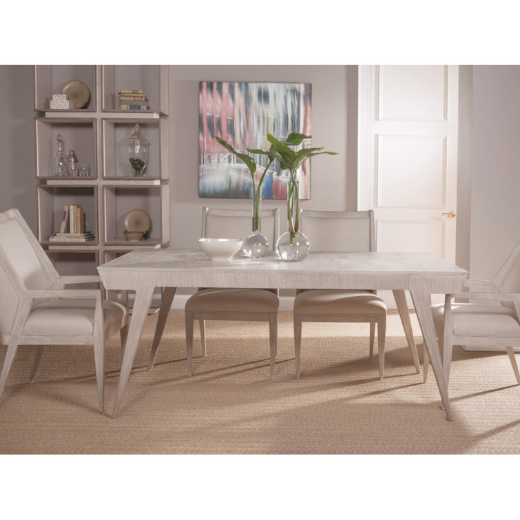 Bianco Extendable Rectangular Mahogany Dining Table for Eight