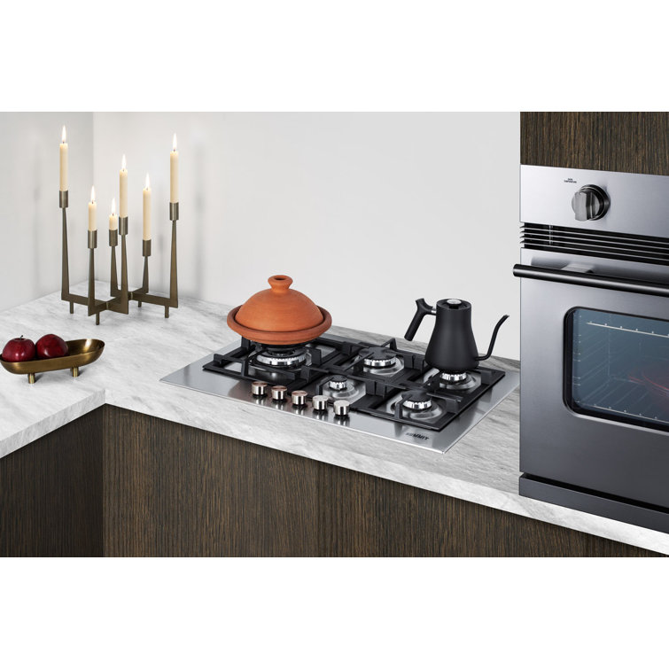 24" Stainless Steel 4-Burner Propane Gas Cooktop