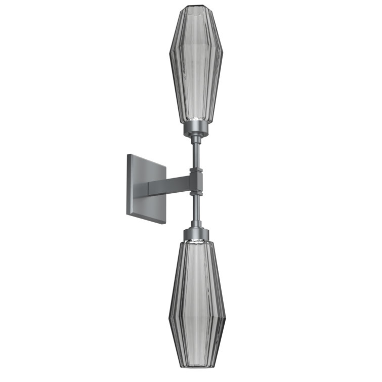 Aalto Artisan Blown Glass Dimmable Sconce in Gilded Brass