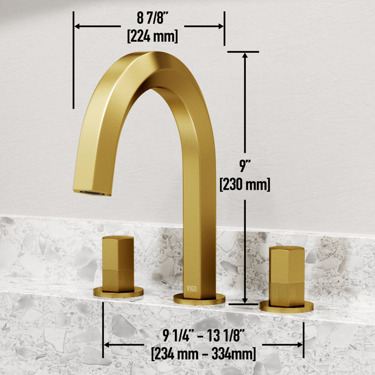 Hart Modern Chrome Dual-Handle 9" Bathroom Faucet
