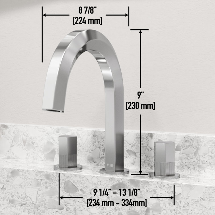 Hart Chrome Widespread Bathroom Faucet with Tall Spout