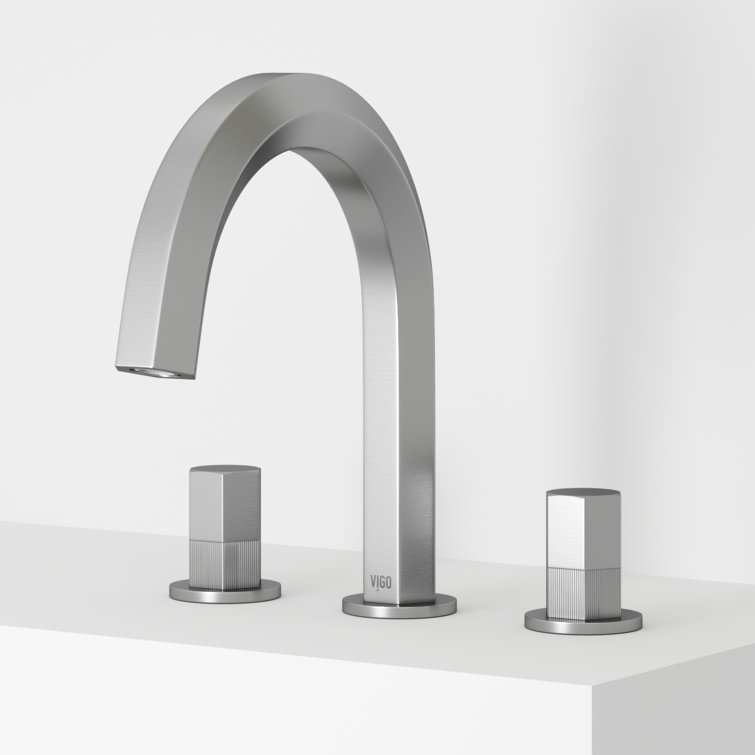 Hart Modern Brushed Nickel 2-Handle Low-Arc Bathroom Faucet