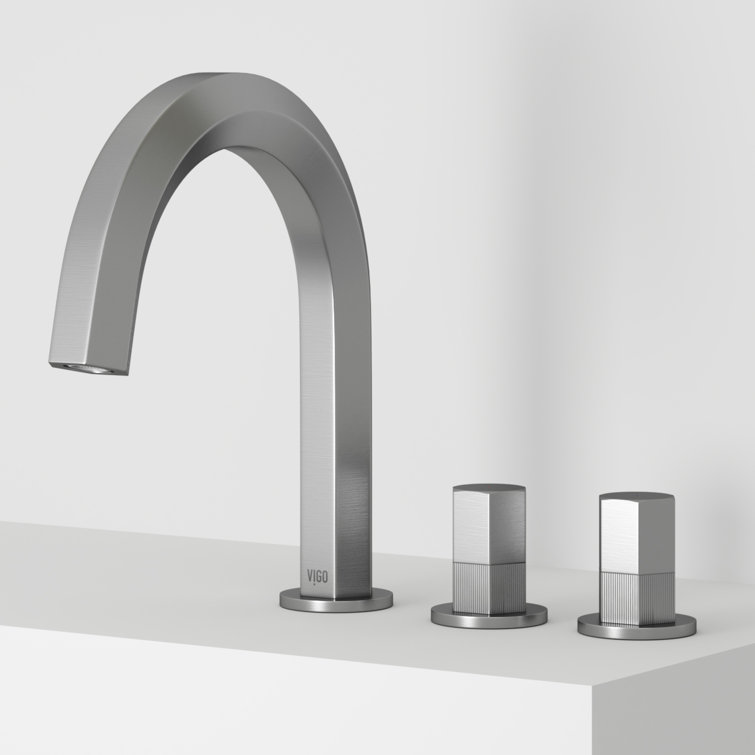 Hart Modern Brushed Nickel 2-Handle Low-Arc Bathroom Faucet