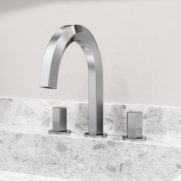 Hart Modern Brushed Nickel 2-Handle Low-Arc Bathroom Faucet