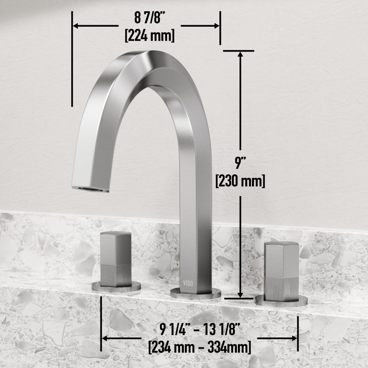 Hart Modern Brushed Nickel 2-Handle Low-Arc Bathroom Faucet